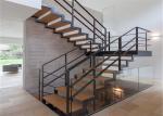Modern Residential Straight Flight Staircase / U Shaped Staircase Design