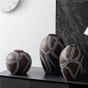 Quality Minimalist Handmade Art Vase Office Living Room Decor Ceramic Flower Vases For Home Decor for sale
