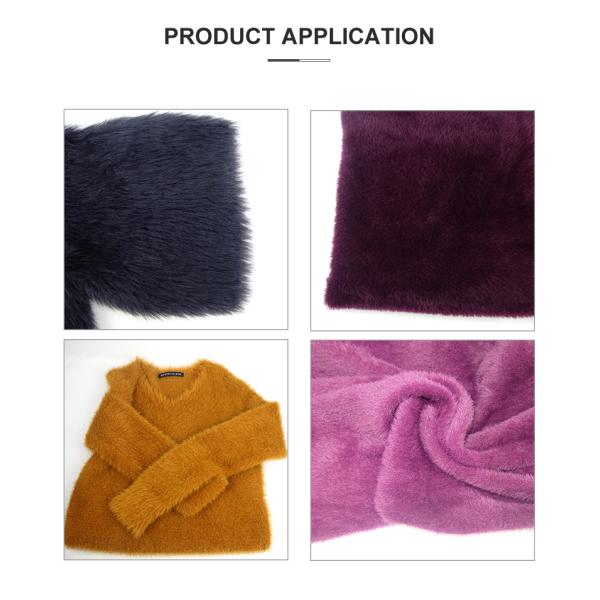 13NM/1 100% Nylon Imitated Mink Feather Yarn 0.7CM 1.3CM 2CM Mink Fur Yarn