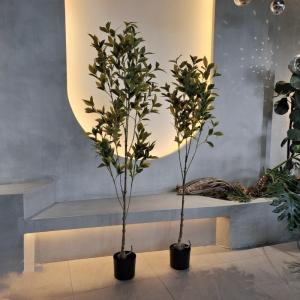 Quality Lifelike Plastic Faux Plants Artificial Flowers For Indoor Greenery for sale