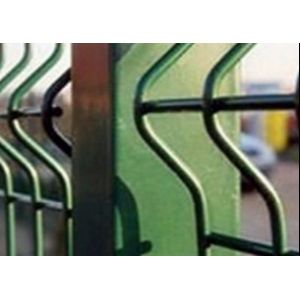 Buy cheap Galvanized Powder Coated 3D Wire Mesh Fence , Green Arc Garden Fencing from wholesalers