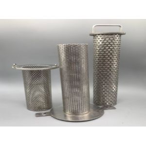 Tube Custom 304 Stainless Steel Wire Mesh Water Filter Micron Cylinder
