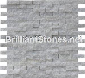 China Henan Crystal White Marble Mosaic Split Face on sale