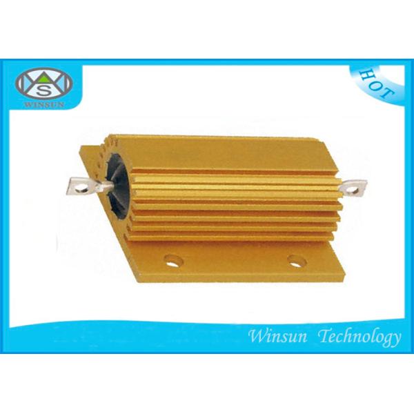 Gold Aluminum Housed Braking Wire Wound Power Resistor 25W 10ohm Long Life