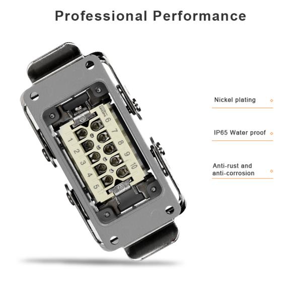 Male Female AWG 18 Waterproof Electrical Connectors WHE10C