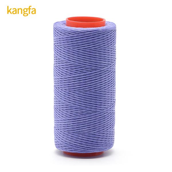 200m 0.8mm Flat Waxed Thread for Leather 100% Polyester Pattern Waxed Yarn Count 250D/16