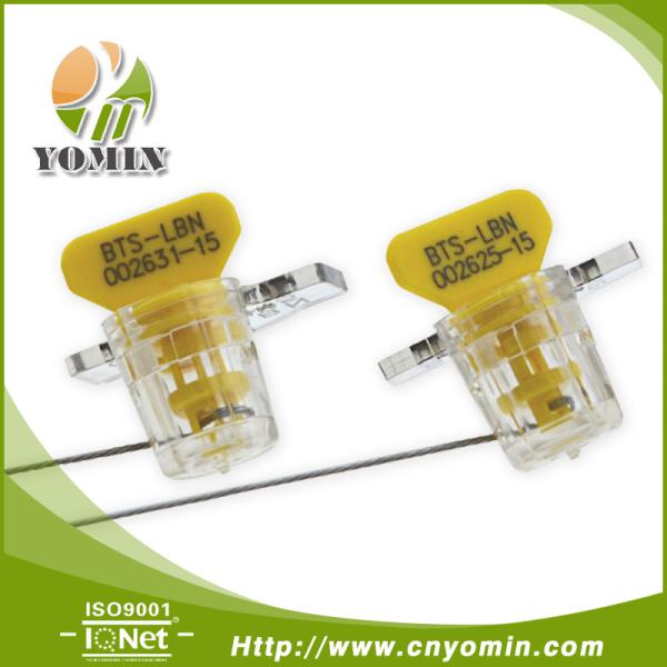 high quality custom logo meter seals wire, high security plastic seal twist tite wire meter seal with cable wire