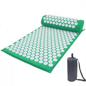 Quality Cotton Fabric Massage Cushion Custom Foot Acupressure Mat And Pillow Set for sale