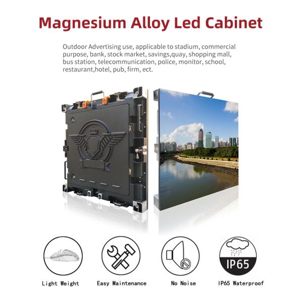 Waterproof Outdoor Fixed LED Display Full Color 6500cd/Sqm Concert Stage LED Screen