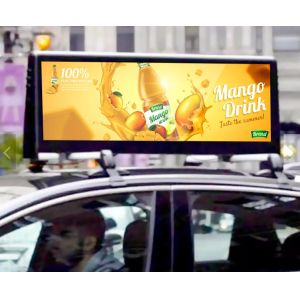 Buy cheap ODM Exterior Rear Window Car Top Led Display Commercial Taxi Advertising Screens from wholesalers