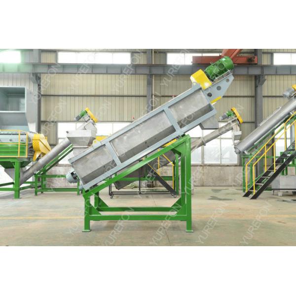 High Efficient Plastic Washing Recycling Machine With Multiple Hot Washing Tanks