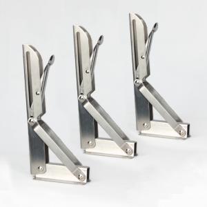 China 250mm Triangle Iron Folding Shelf Brackets For Furniture Industry on sale