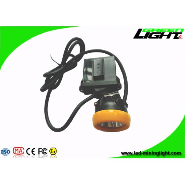 Safety Miners Cap Lamp 7.8Ah Li - Ion Battery 10000Lux High Beam Corded Type