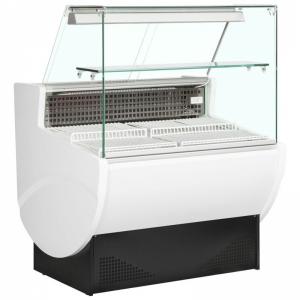 Quality Fan Cooling Deli Display Fridge Chilled Serve Over Counter Flat Glass 1.0m for sale