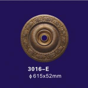 China Bronze Color Decorative Ceiling Cover Plate , Polyurethane Ceiling Rose For Home Deco on sale