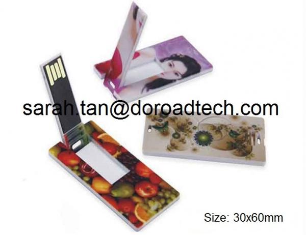 Buy Wholesale Promotional Gifts Customized Logo Mini Credit Card USB Flash Drives at wholesale prices