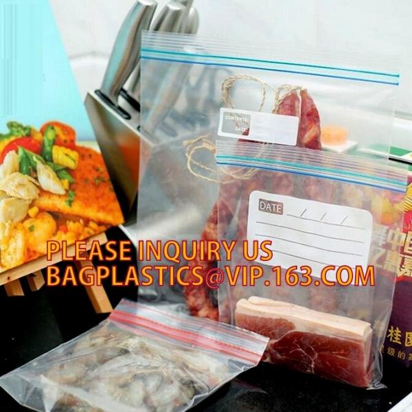 Buy household LDPE Transparent reclosable bag in color box, PE food zipper lunch bags with color box, FDA Household use food at wholesale prices