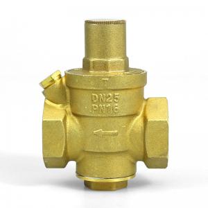 China PN16 1/2in-2in DN15-DN50 Brass Water Pressure Regulating Valve Adjusting Relief Valve on sale