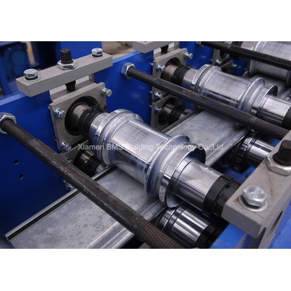 Cr40 Steel Precision Machined Roller Shutter Door Roll Forming Machine Hydraulic Cutting