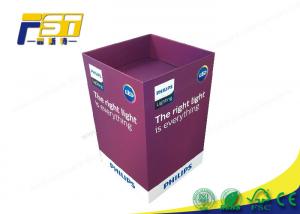 Quality Eco - Friendly Paper Cardboard Recycling Bins Snacks Retail Point Of Purchase Displays for sale