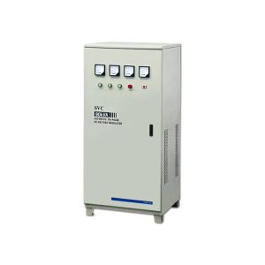 SVC 90KVA Automatic Voltage Stabilizer , Power Supply Three Phase Servo Motor