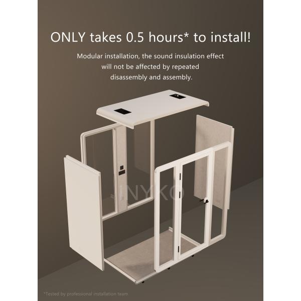 Modular 1 Person Pod Easy Assembly Soundproof Single Person Booth