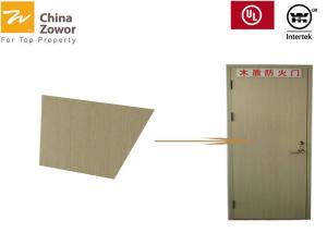 China Melamine Finish 1.5H Fire Resistant Wooden Doors Single Open Type on sale
