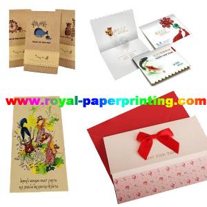 China customize die cutting and colorful postcard/wedding card/thank you  card on sale