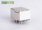 Panel Mount Single Port PoE RJ45 Ethernet Connector with 10/100base-T transforme