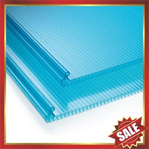 China U lock hollow pc sheet,locking structure multi wall sheet,U lock polycarbonate sheet,locking pc sheet for building cover on sale