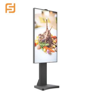 Large Lcd Window Screen Floor Standing Digital Display 49 Inch 3500nits Indoor
