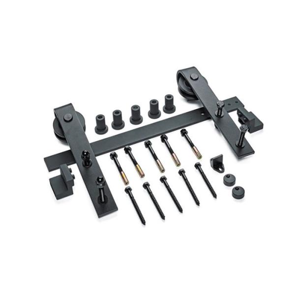 Interior Sliding Barn Door Hardware With Track Matching Finish