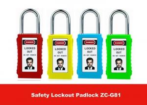 75mm Long Lock Body Colorful Isolation ABS Safety Lockout Padlocks with Keyed Alike