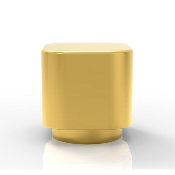 Cosmetic Packaging Customization Zinc Alloy Perfume Cover Gold Plated