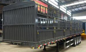 Quality Condition 3/4 Axle Fence Trailer Truck Cargo Semi Trailer 12/16 Tires for sale