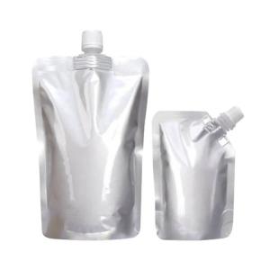 China Customized Color Liquid Spout Pouch For Beverage Clear Plastic Pouches 100ml on sale