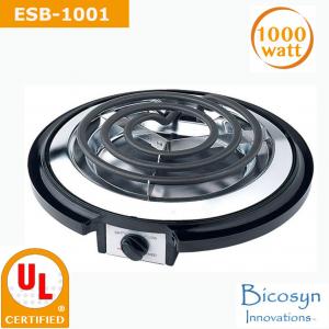 Quality 750/1000 Watt Cheap Single Buffet Burner Electric Hot Plate, Black, UL, Camping,School,Outdoor Stove for sale
