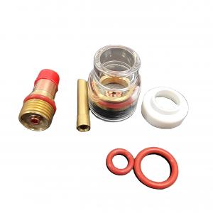 Quality Better Gas Coverage Upper WP-17/18/26 Champagne Nozzle Kit with Adapter 2.4mm TIG Welding Consumables for sale