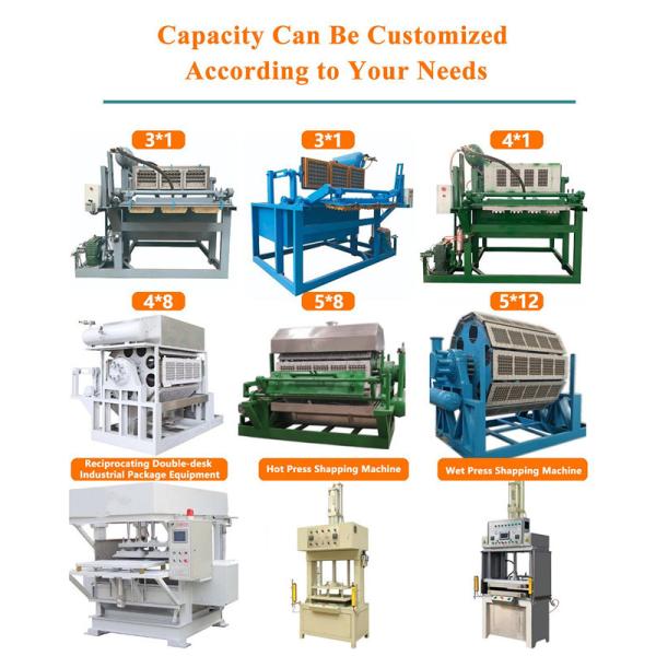 Free Moulding Pulp Egg Tray Machine Heavy Weight High Effective