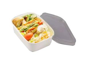Quality Square SGS Paper Take Away Box Biodegradable Disposable for sale