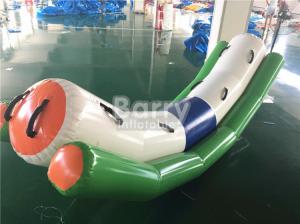 Quality Commercial Grade Inflatable Toys Water Teeter Totter Seesaw For 4 Peoples On Water for sale
