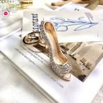 European and American high heel pendant diamond metal accessories small gift