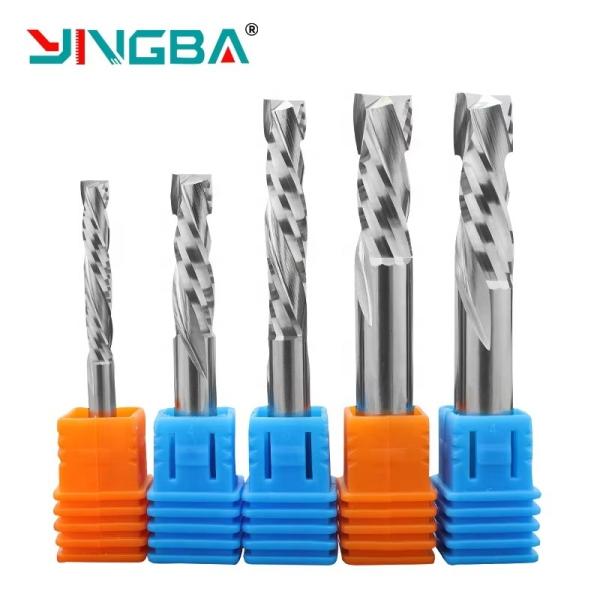 Manufacturer Hot Sales Cabide End Mill 2Flute Spiral up and Down Cut CNC Bit Composition Router Bits for Wood Woodworking