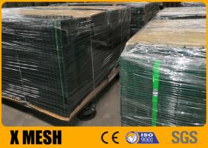 China Weld Strength 75% Green Vinyl Coated Wire Fencing For Highway BS 4102 on sale