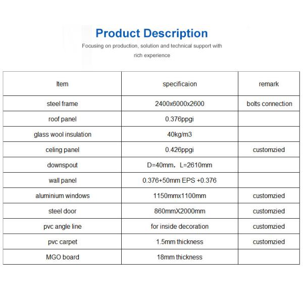 20ft Expandable Luxury Prefab Container Homes Environment Protection
