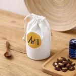 Custom Rounding Bottom printed Wine can bag Fine canvas drawstring personalize