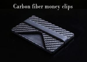Quality Custom Size Thin Carbon Fiber Money Clip Card Holder for sale