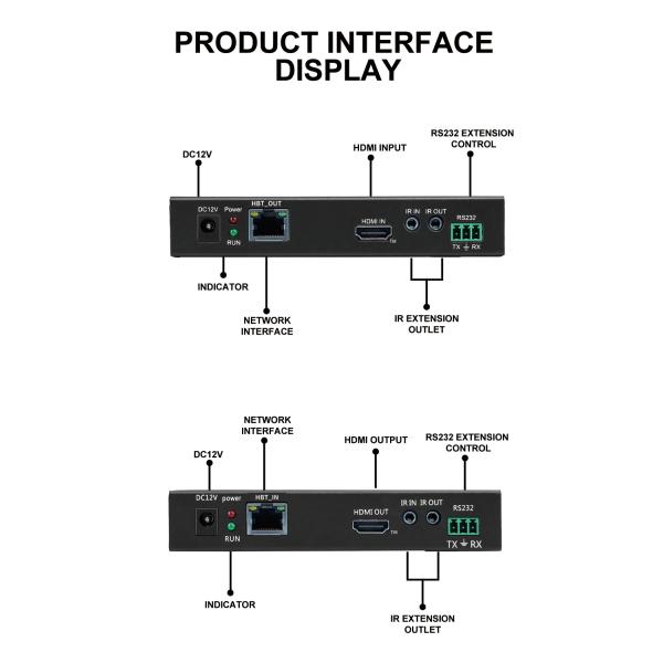 bitvisus 4K POE HDMI Extender 70M HDMI Transmitter And Receiver