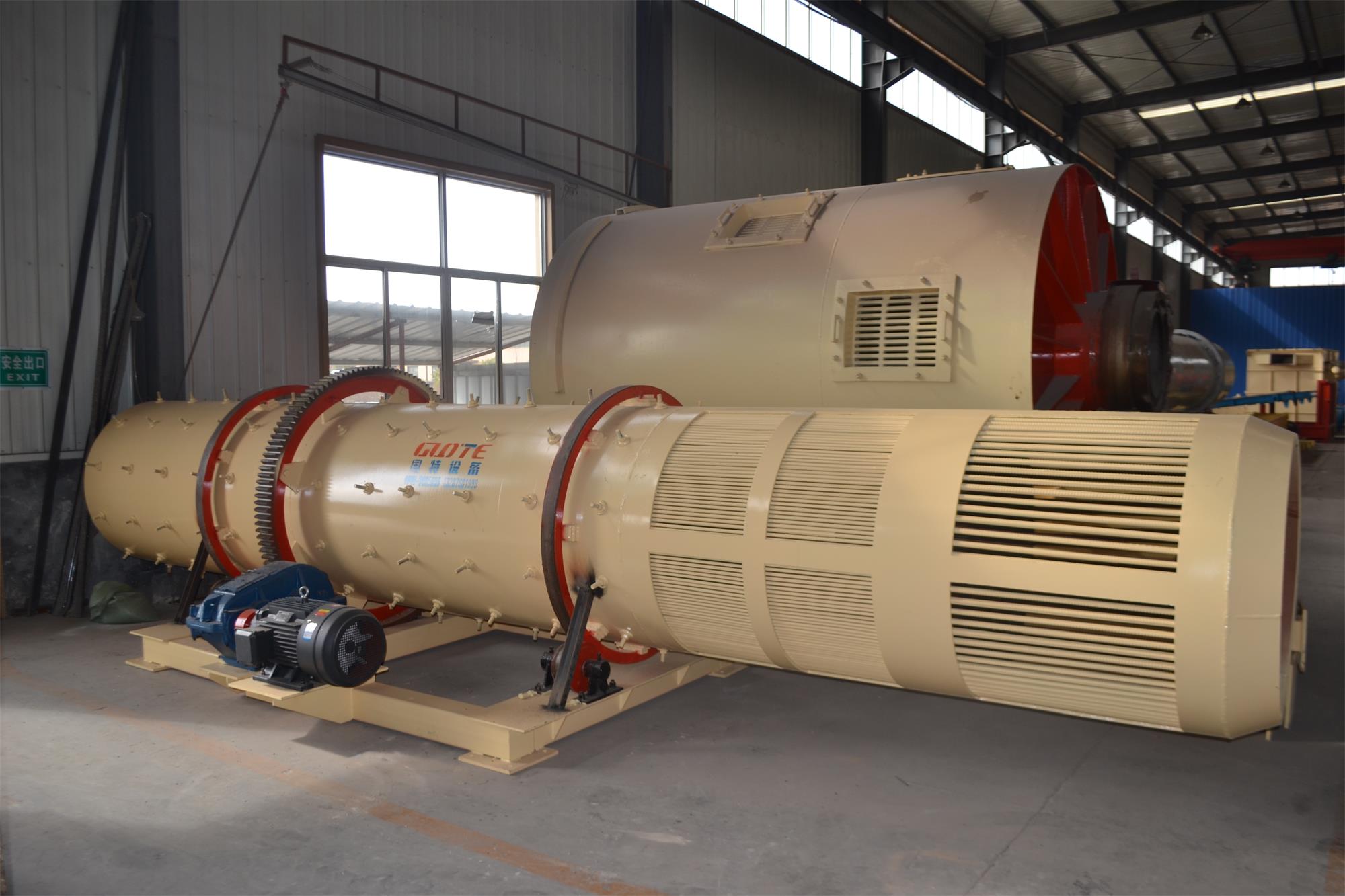 1200 mm Diameter Rotary Drum Washer for Minerals Sand Iron Ore Washing Motor-powered