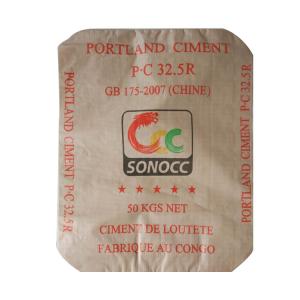 China Cement Poly Woven Bags 25KG 40KG 50KG PP Valve Empty Cement Bag Sack on sale